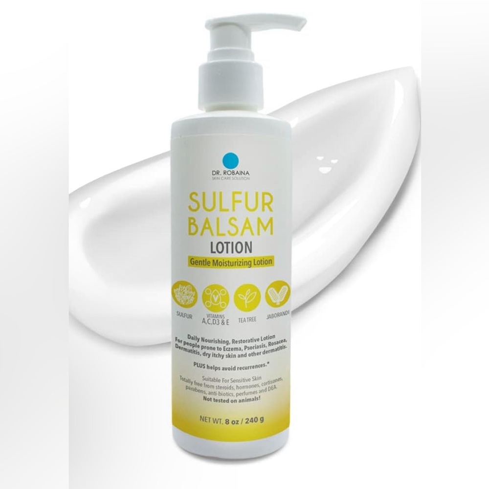 Dr. Robaina Sulfur Balsam Daily Moisturizer w/ Shea Butter & Tea Tree Lotion HP